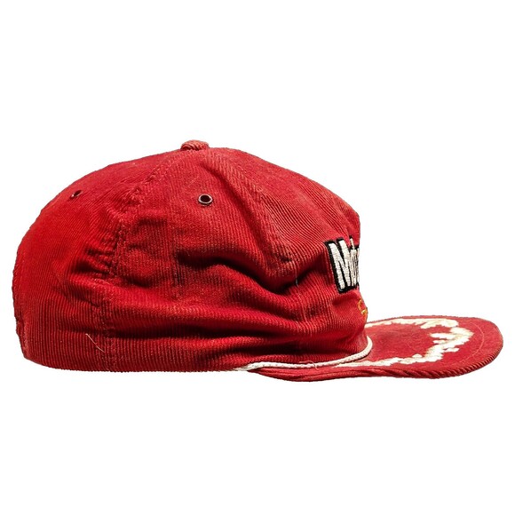 VTG Motorcraft Racing Snapback Corduroy Trucker Hat Rope Embroidered Laurel Ford - Picture 4 of 9